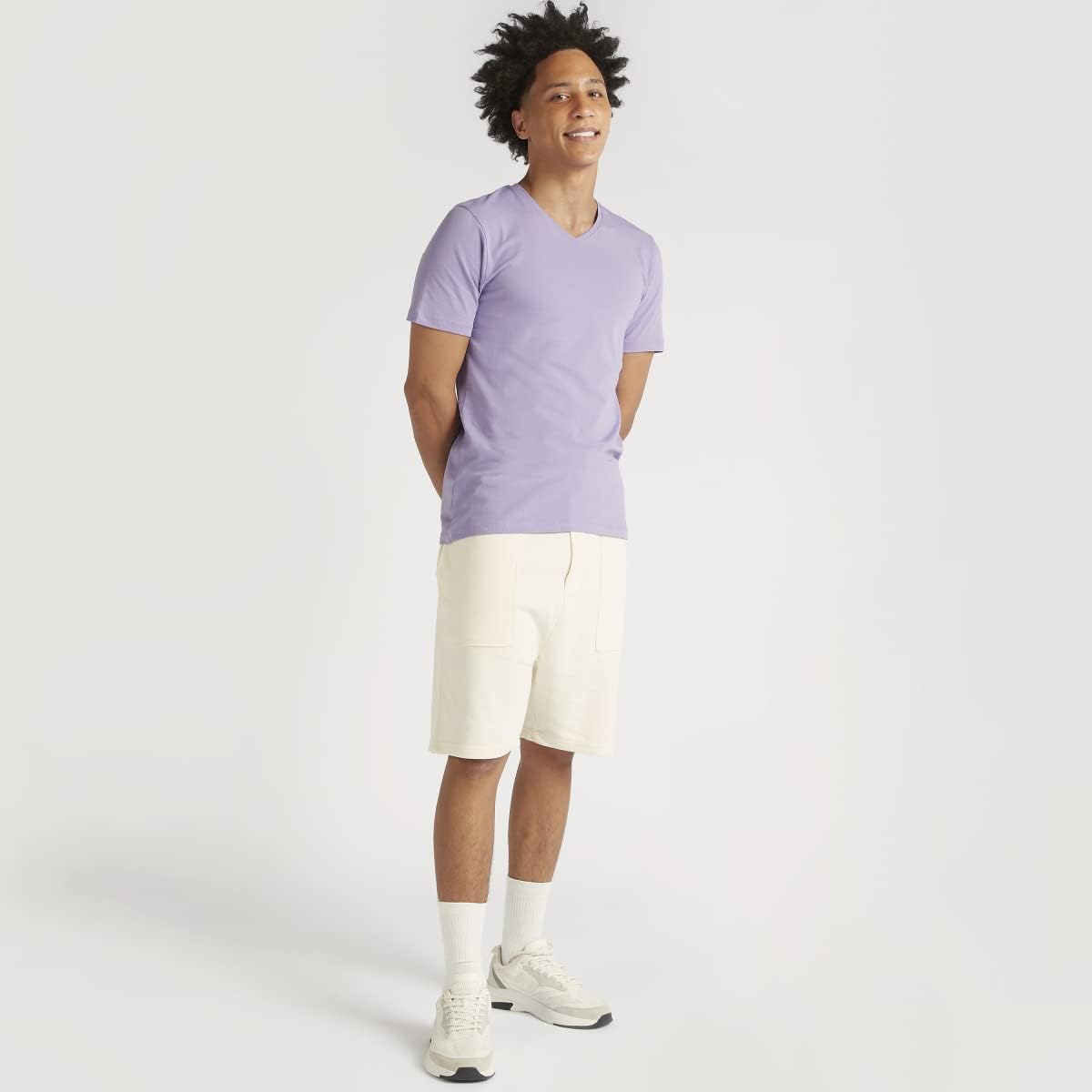 Splash Basic Tshirt For Men, Purple-size: XL