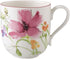 Villeroy & Boch Mariefleur Basic Coffee Cup, 350 ml, 9 cm Height, Premium Porcelain, White/Multicoloured