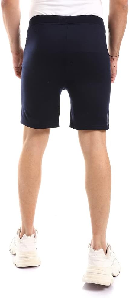 Off Cliff Men’s Side Stitching Pattern Plain Shorts