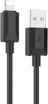 Hoco X73 - Charging And Data Transmittion Cable (2.4A -1M), USB-A To Lightning Plug, Compatible With Apple iPhone iPad Airpods - Black