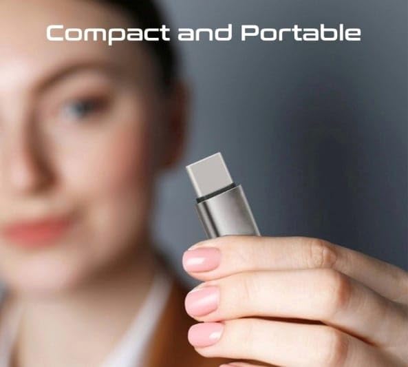 محول Remax RA-USB1 من Micro USB إلى Type C متوفر وعملي لمجموعة متنوعة من الهواتف الذكية - فضي