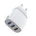 ASPOR A812 2.4 A IQ Home charger + Type C cable 3 USB - White- Damage Box - Safqqa Egypt