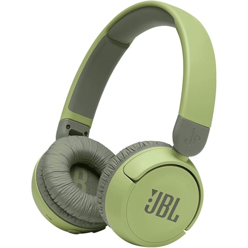 سماعات رأس للأطفال JBL JR310BT لاسلكية فوق الأذن مع اتصال بلوتوث وصوت واضح - صندوق تالف ويأتي المنتج مع كابل شحن ولكنه لا يشمل كابل UAX.