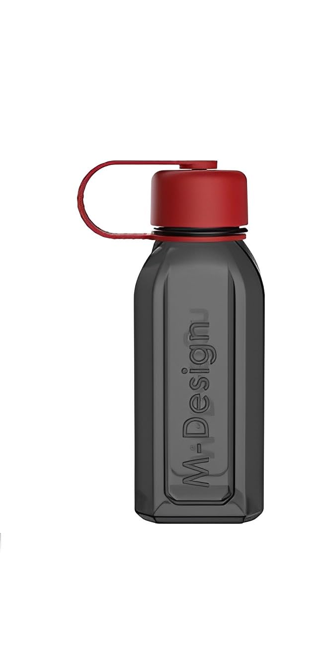 M-Design Lunch Set - 1.1L Box, 500ml Water Bottle & 3pc. Cutlery Black- Damage Box