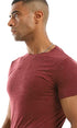 Ravin Men's Ribbed Crew Neck Solid Basic Cotton T-Shirt