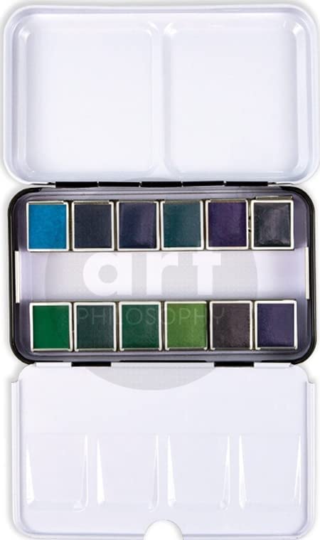 علبة ألوان مائية احترافية من بريما – 12 لون