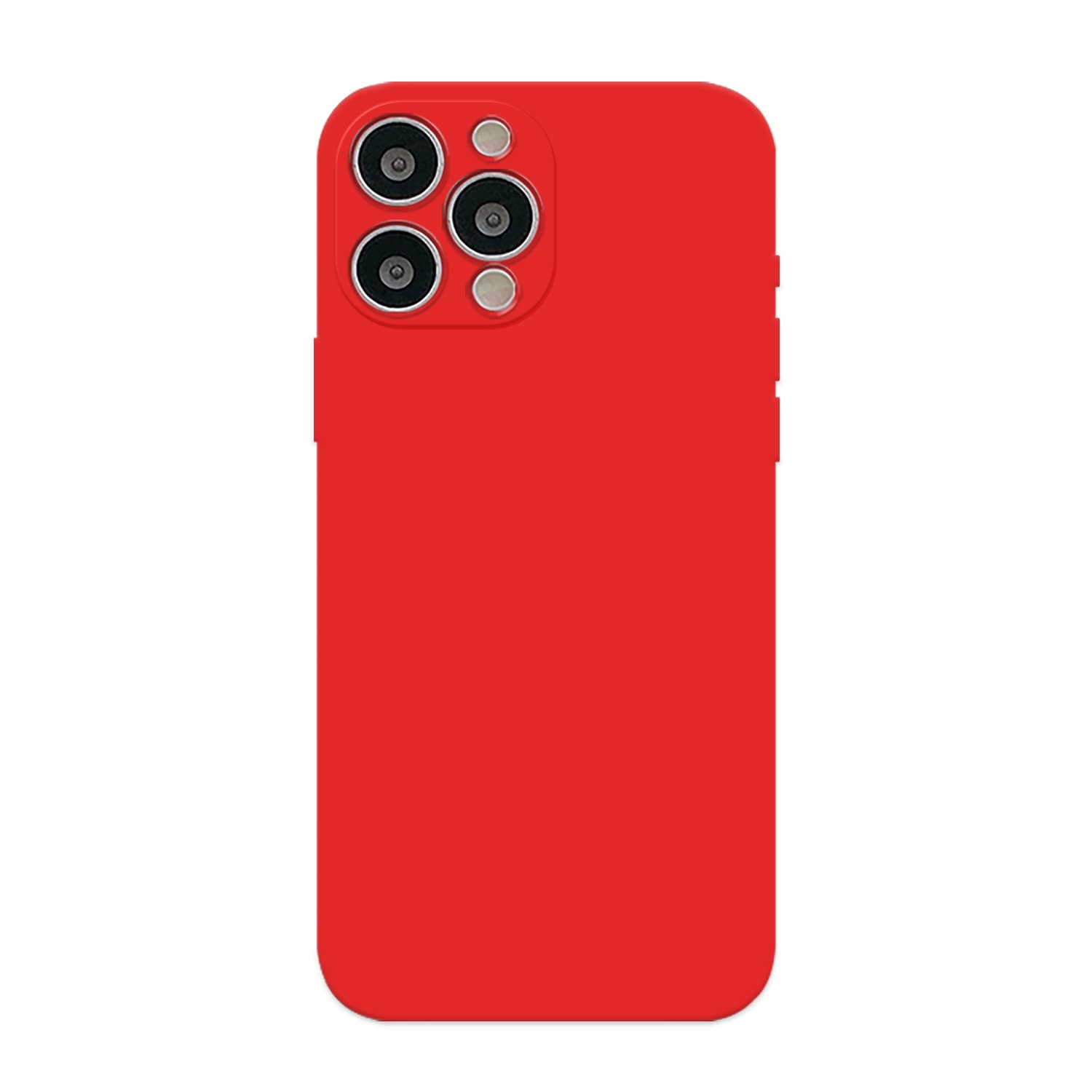 غطاء لهاتف iPhone 13pro max، بحجم 6.7 بوصة، ملمس ناعم كالحرير، غطاء حماية كامل للجسم pro maxtective، مقاوم للصدمات مع بطانة من الألياف الدقيقة (أحمر صيني)