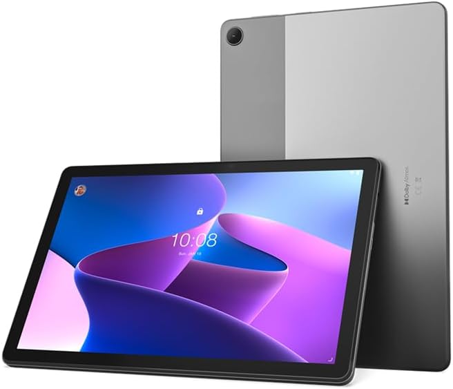 Lenovo Tab M10 3rd Gen, Wi-Fi & 4G LTE with Calling, Folio Case & Protective Film, 10.1" WUXGA (1920x1200) Touch Display, Unisoc T610 Processor, 4GB RAM, 64GB Storage - Storm Grey - 1 Year Local Warranty