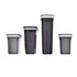 Aksa Mono Plastic Pantry Set of 4 Pieces - Transparent