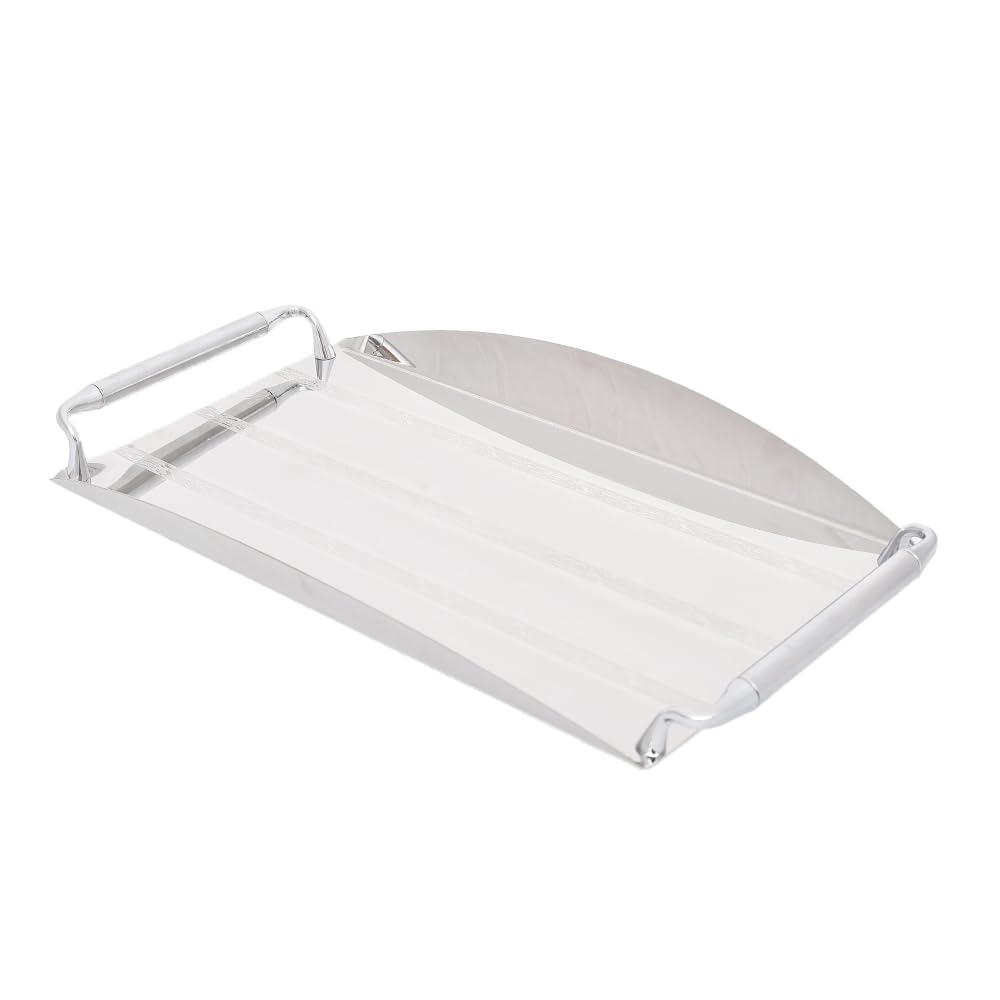 Jazz Stainless Steel Tray, Rectangular In Shape (40 x 25 cm), Silver