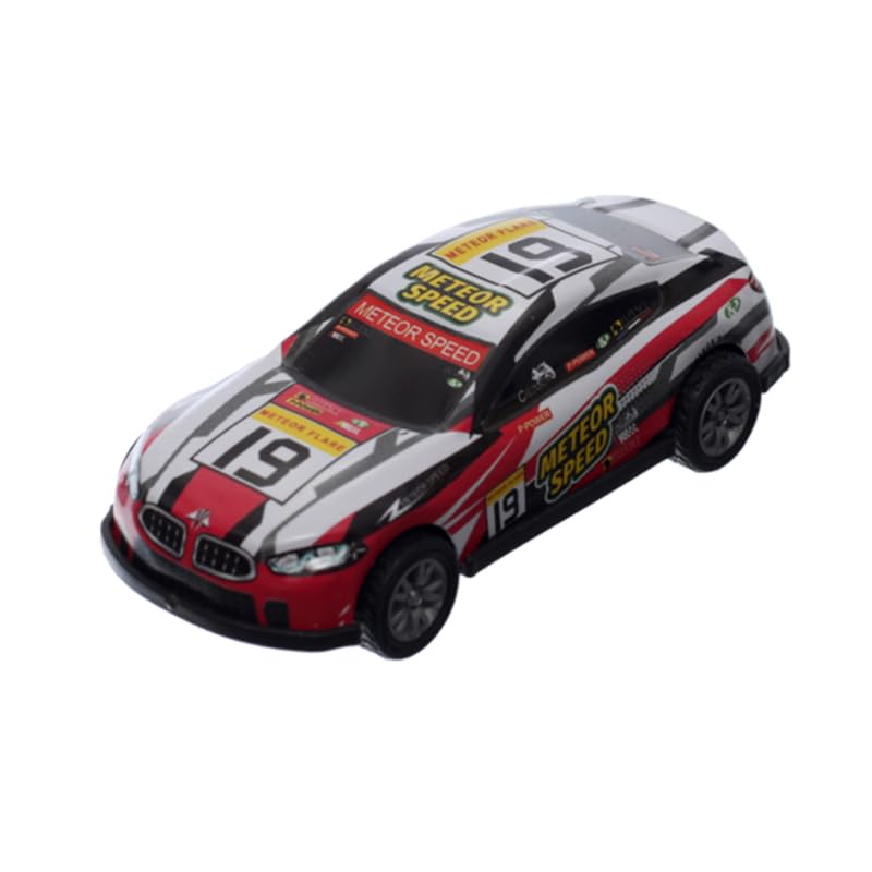 Generic Plastic Racing Car With Distinctive Modern Printed Design Add More Entertaining For Kids, With Out A Box - Safqqa