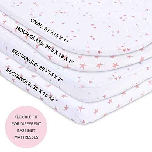 Ely’s & Co. Patent Pending Waterproof Bassinet Sheet 2-Pack Set for Baby Boy - 100% Cotton, Jersey Knit Cotton Sheets with Waterproof Lining – Safqqa Egypt