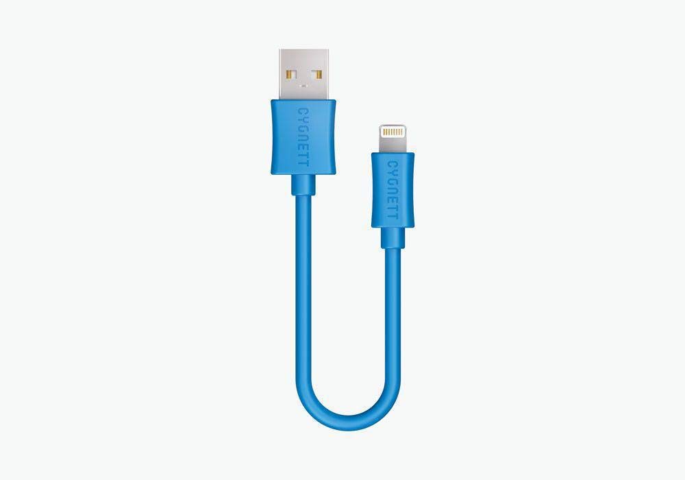 Cygnett 0.10 m USB to Lightning Cable for Smartphone - Blue