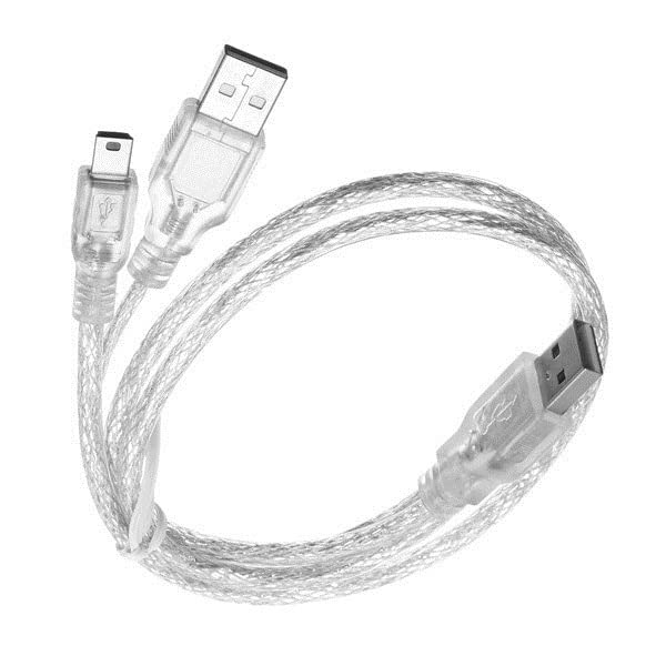 Keendex 1907 2 in 1 usb charging cable to usb 2.0 and usb b - silver