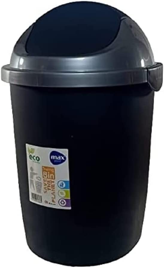 Max Plast Plastic Trash Bin with Swing Lid – Safqqa Egypt