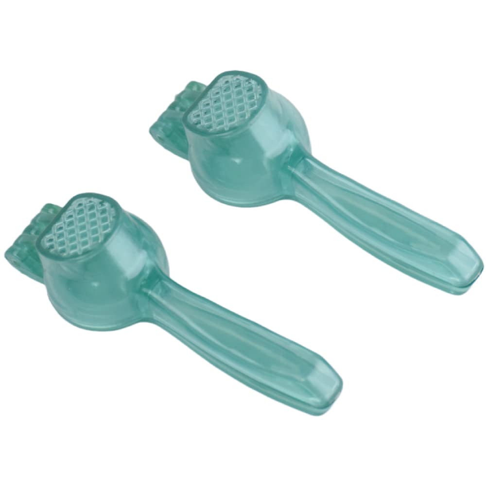 Bager Plastic Garlic Press, Clear Green,2 Pieces