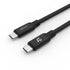 كابل شحن ADAM ELEMENTS CASA C200 USB-C إلى USB-C – 100 واط – أسود