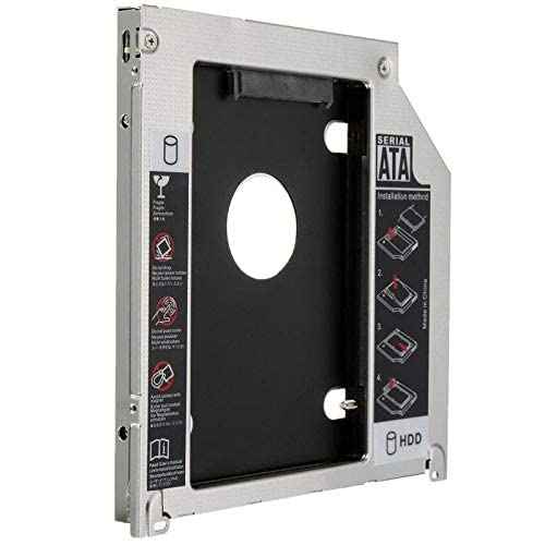 Generic 2.5 inch SATA HDD Enclosure, Black Plastic, 12.7MM Thickness - Safqqa Egypt