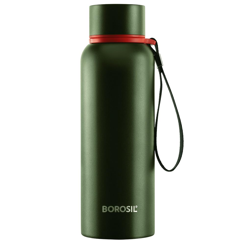 Borosil Hydra Trek 850ml Vacuum Insulated Flask – Stainless Steel