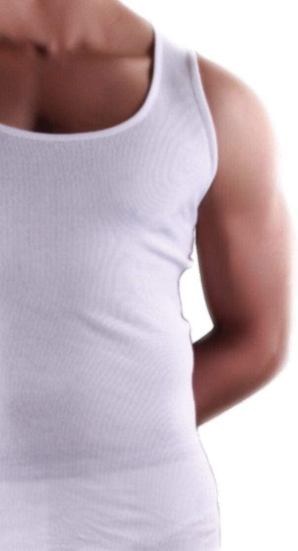Dice Mens Set of 3 Cotton Round Neck Sleeveless Undershirt - Safqqa Egypt