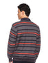 سويت شيرت مخطط للرجال من Bardis Wear، برتقالي، مقاس M 