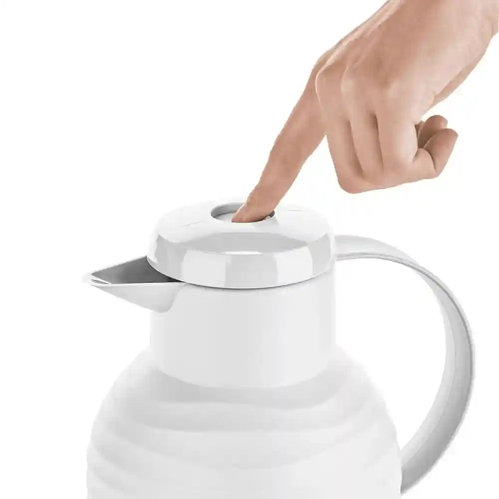 Emsa Samba Wave N40115 Insulated Jug – 1.0 L, Quick-Press, Leak-Proof