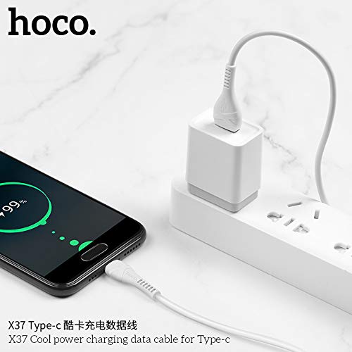 Hoco X37 - Cool Power Charging And Data Transmittion Cable Type-C Plug For Samsung Huawei Xiaomi Oppo