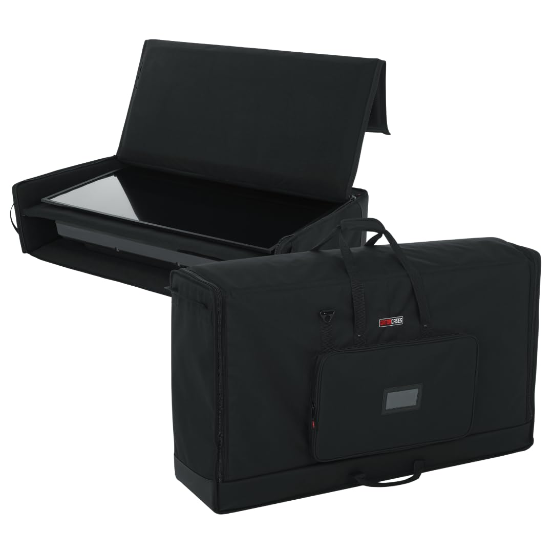 حقيبة النقل جاتور كيسز هي حل متين ومريح لنقل شاشتين LCD، أو شاشات كمبيوتر، أو تلفزيونات بحجم 40" إلى 45" بأمان. مصنوعة من نايلون مبطن متين، توفر الحقيبة حماية ممتازة ضد الخدوش والصدمات والاستخدام اليومي. 