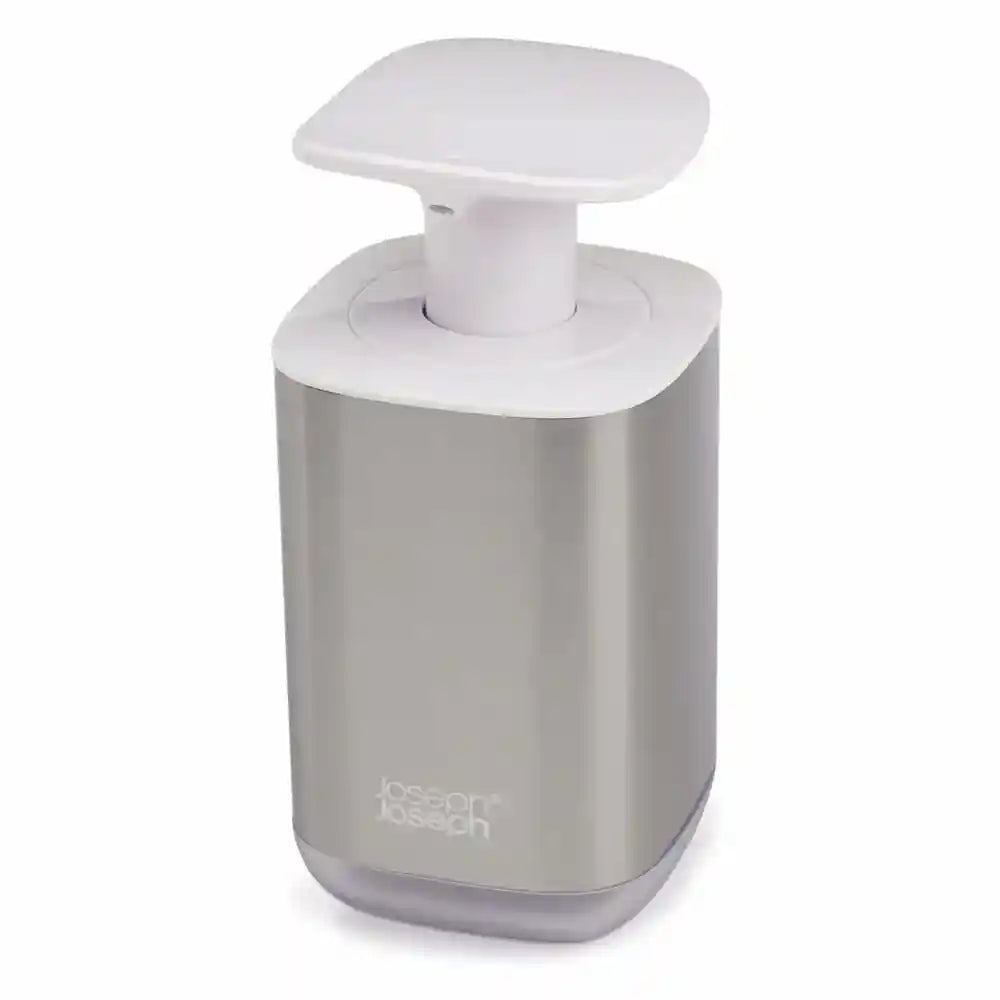 Joseph Joseph Presto Stainless-Steel Hygienic Easy-Push Soap Dispenser with Wide Pump - Safqqa