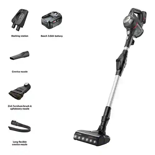 Bosch Unlimited 7 BCS711GB ProHome MultiUse Lightweight Cordless Vacuum Cleaner with Flex Tube & Accessories, 1 Battery 40 minutes runtime - Anthracite - Safqqa Egypt