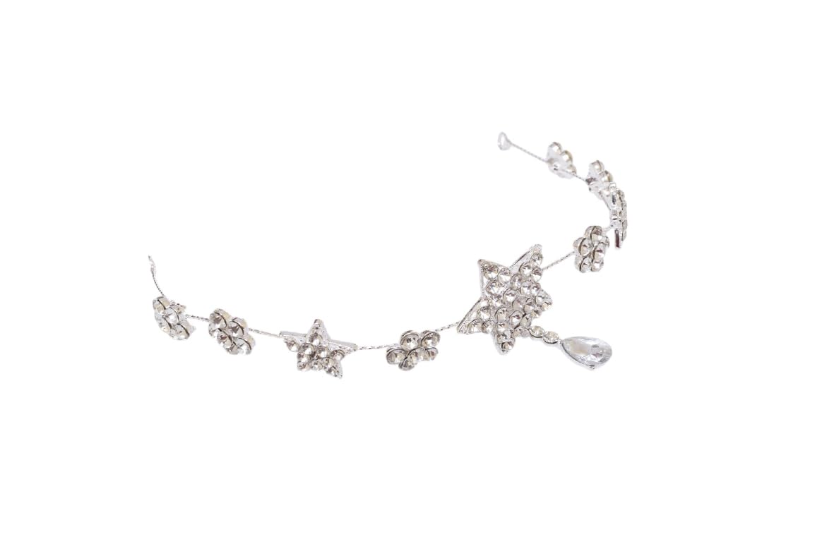Generic Bridal Synthetic Diamonds Headpiece for Women - Silver