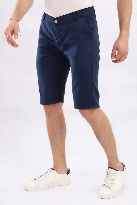 White Rabbit Men Short -Casual Gabardine Short - Safqqa Egypt
