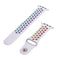 Generic Silicone Adjustable And Expandable Watch Strap With Holes Design For Unisex Compatible With Smart Watches 42/44L - Multi Color