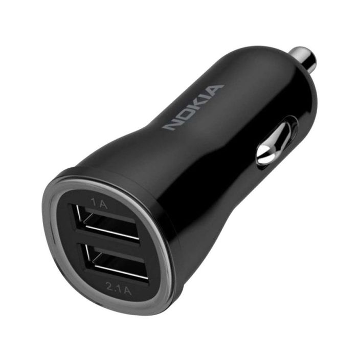 Nokia Dual Car Charger with MicroUSB Cable