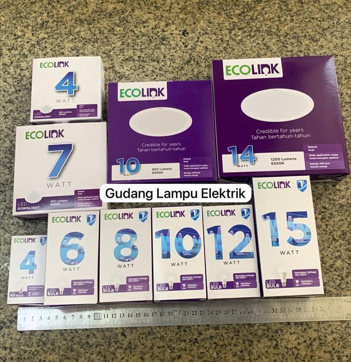ضوء السقف ECOLINK EDL190b Led3 D80 4 واط 4w أبيض