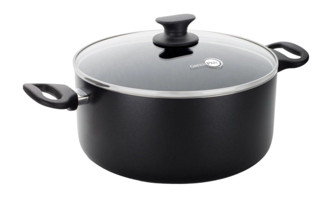 Cooking Pot GreenPan Essence With Ceramic Non-Stick Coating With Lid 24 cm - Safqqa Egypt