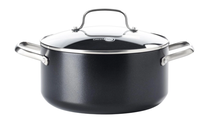 قدر GreenPan Copenhagen المزود بغطاء