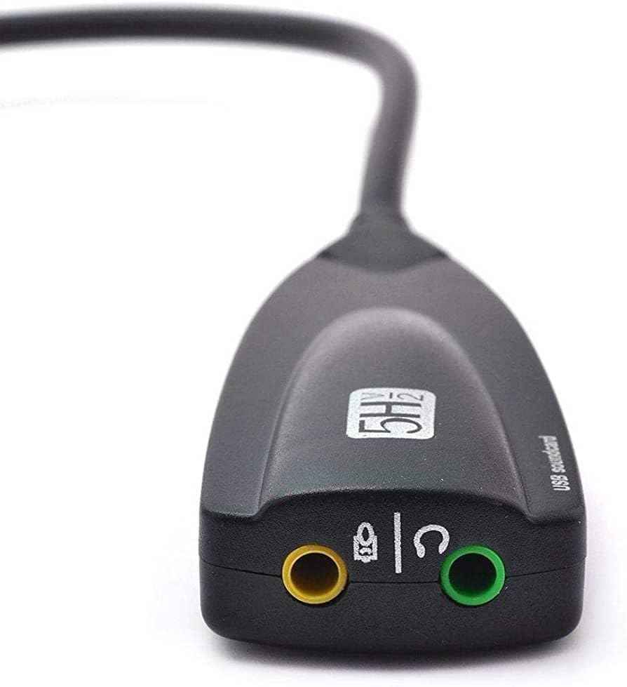 محول صوت احترافي مع ميكروفون وموازن صوت ثلاثي الأبعاد Exon X1174 USB 7.1 كرت صوت خارجي 