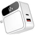 ASPOR A835 PD+QC Fast Charger with EU Pin & iPhone Cable - White