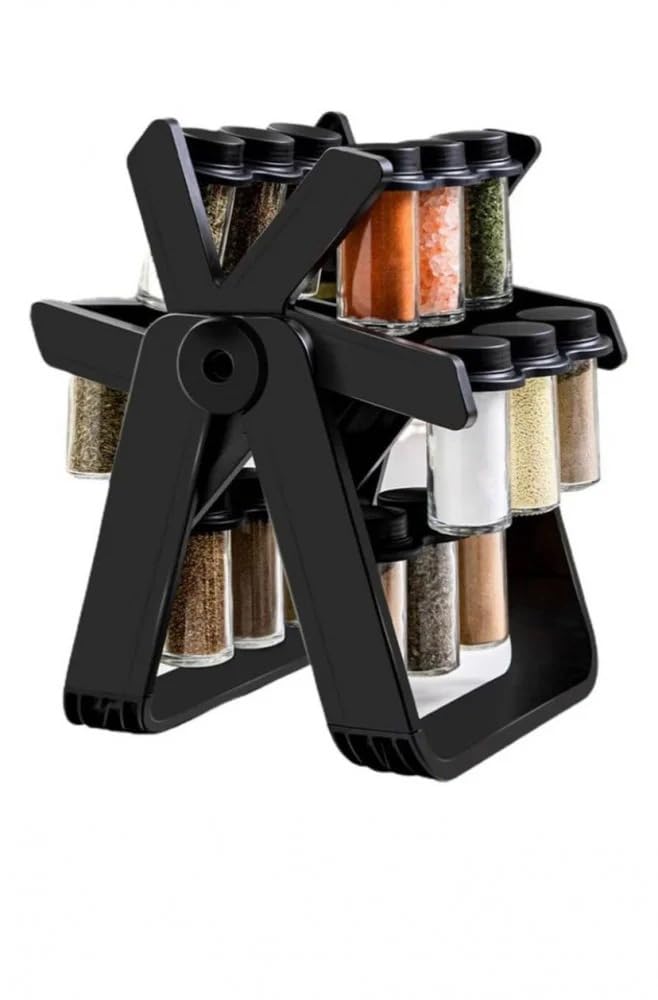 360° Complete Seasoning Set – 18 Pieces, Solid Acrylic, Elegant & Practical Design