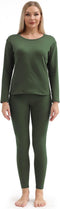 PISIQI Women Thermal Set Green Warm Base Layer