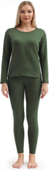 PISIQI Women Thermal Set Green Warm Base Layer