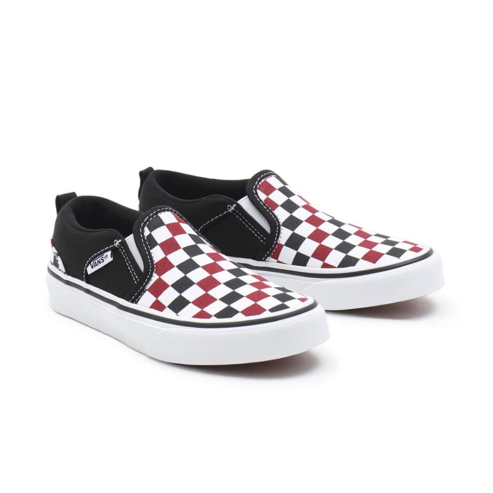 Vans unisex-child Asher Checkerboard Skate Shoe