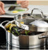 Korkmaz 8-Piece Cookware Set A1999 Silver Kitchen Pots Set
