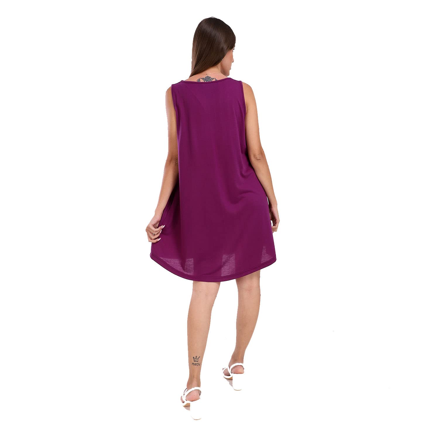 JAMILA Women Women Sleevless Short Dress With 2 Pockets DRESS