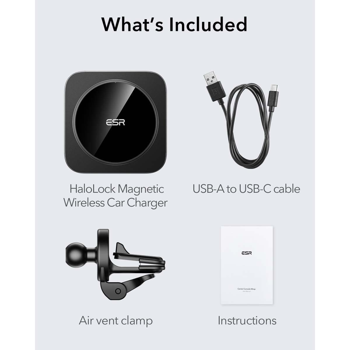 ESR HaloLock Magnetic Wireless Car Charger – Fast and Secure Charging – Safqqa Egypt