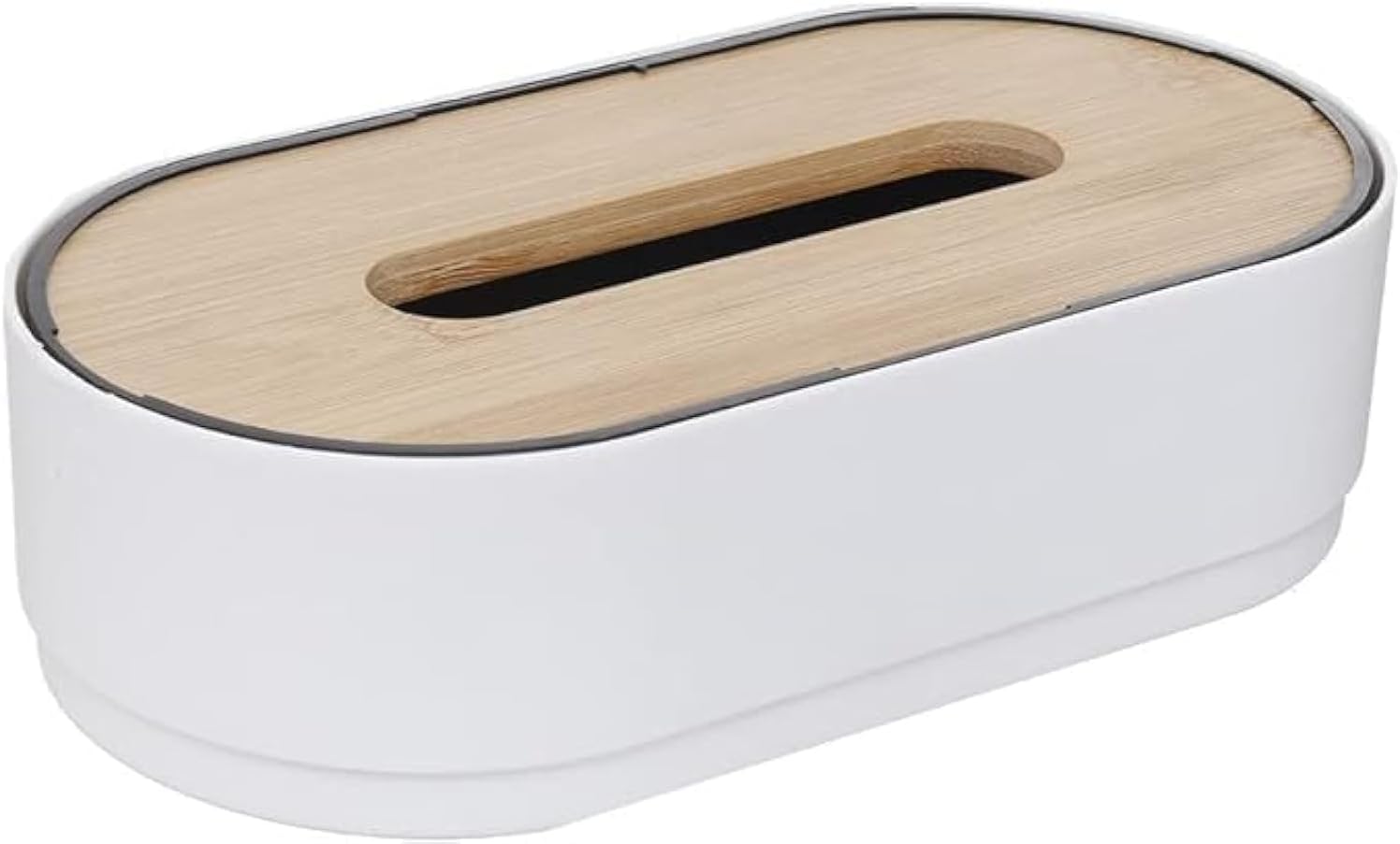 Generic Wooden Tissue Box Bamboo Lift Top Creative Design Assorted Colors