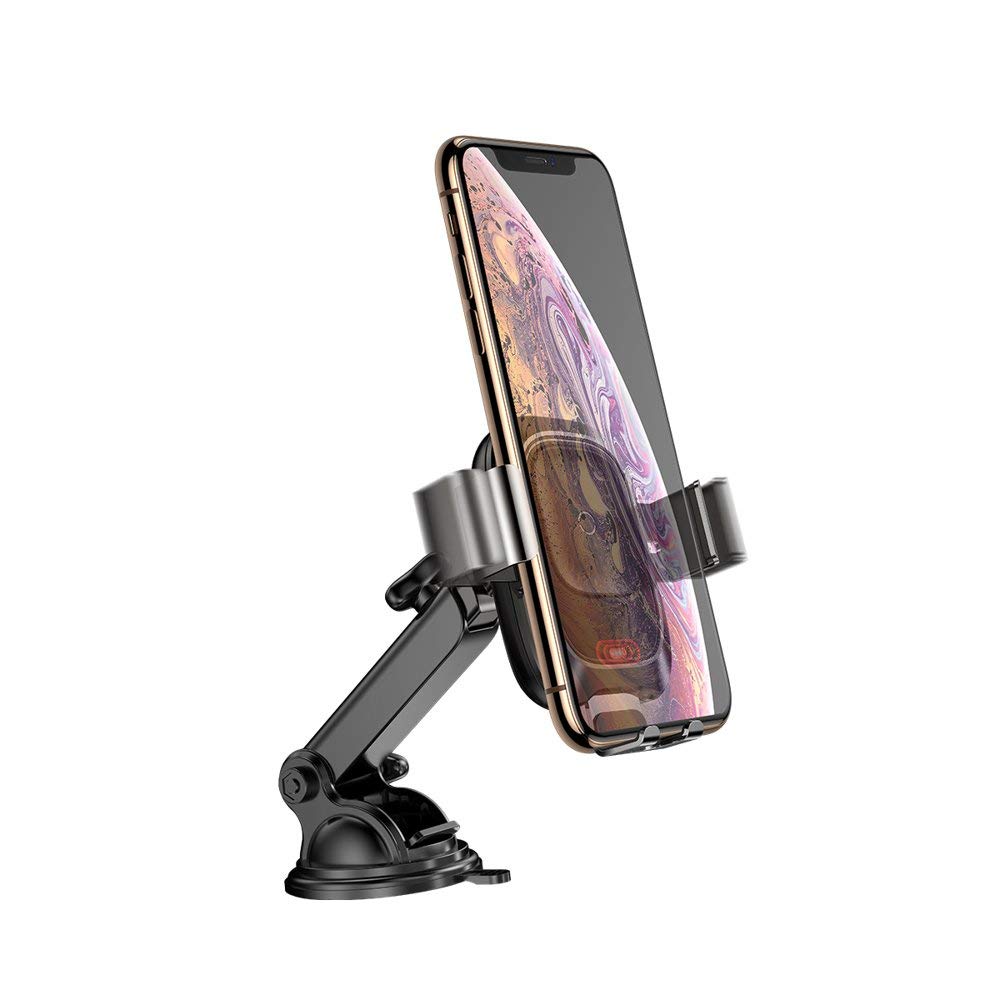 شاحن سيارة لاسلكي ذكي من بيسيوس مع حامل هاتف