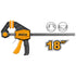INGCO HQBC01603 QUICK BAR CLAMPS SIZE 18 INCH