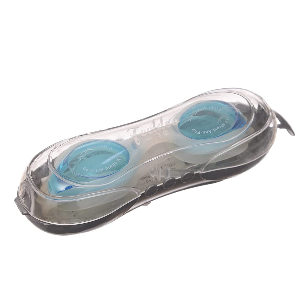 Generic ,Feeldaa Plastic Anti Fog Swimming goggles With Silicone Strap And Nose Clip Suitable For Kids - Safqqa